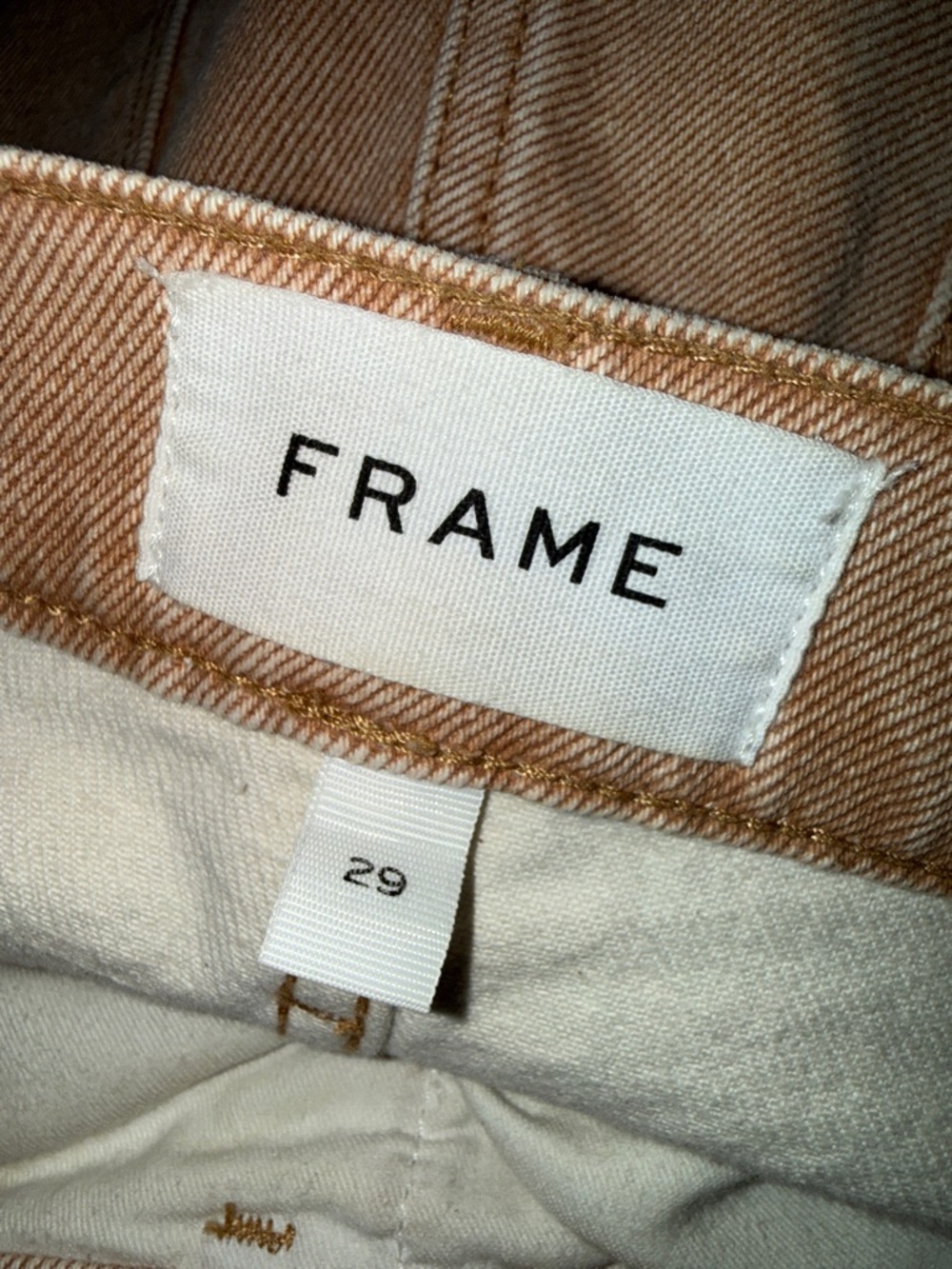 Frame Le Sylvie Slender Straight Jean in Sand Size 29 - Picture 2 of 7